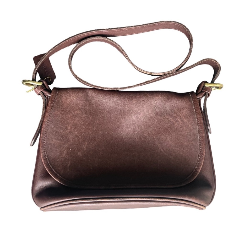 Vintage COACH 90's 4150 leather Fletcher flap bag